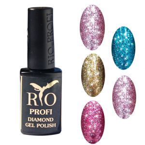 Rio Profi Diamond Gel Polish - Очень блестящий гель-лак.