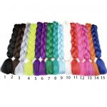 Jumbo braid- Цветные косы канекалон (60 см в заплетенном виде).