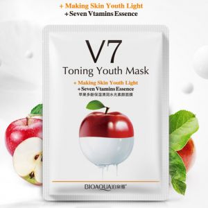 BioAqua V7 Toning Youth Mask Тонизирующая маска с освежающим эффектом.