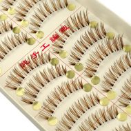 Taiwan - Длинные накладные ресницы коричневого цвета (10 пар).